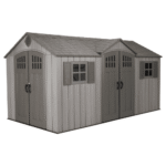Lifetime 15′ x 8′ Rough Cut Backyard Storage Shed With Floor (60318)