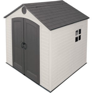 Lifetime 8’ x 7.5’ Outdoor Storage Shed, Light Brown