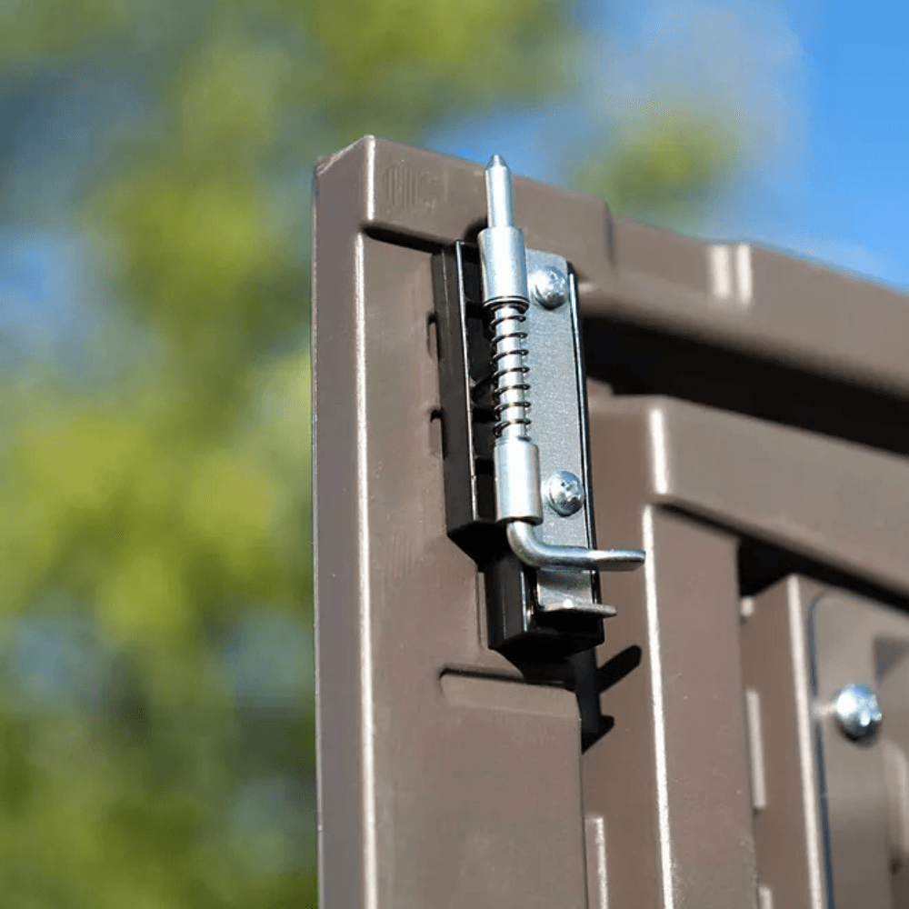 Lifetime 8’ x 7.5’ Outdoor Storage Shed, Light Brown - Image 8