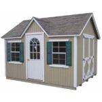 Little Cottage 12 x 10 ft Classic Wood Cottage Panelized Storage Shed