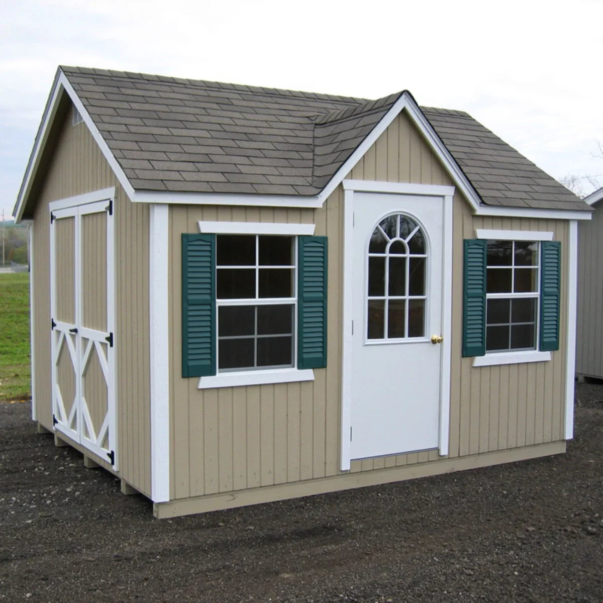 Little Cottage 12 x 10 ft Classic Wood Cottage Panelized Storage Shed - Image 2