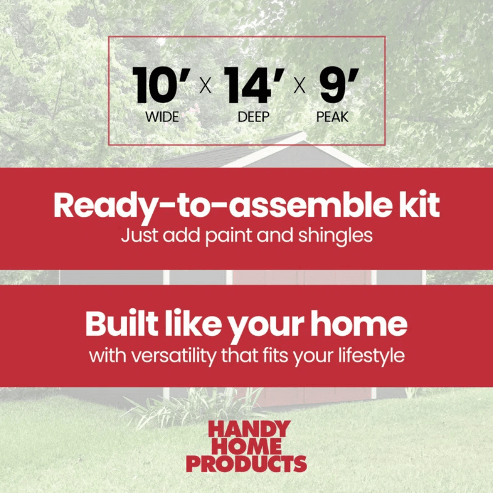 Rookwood 10 ft. W x 14 ft. D Wood Storage Shed - Image 7