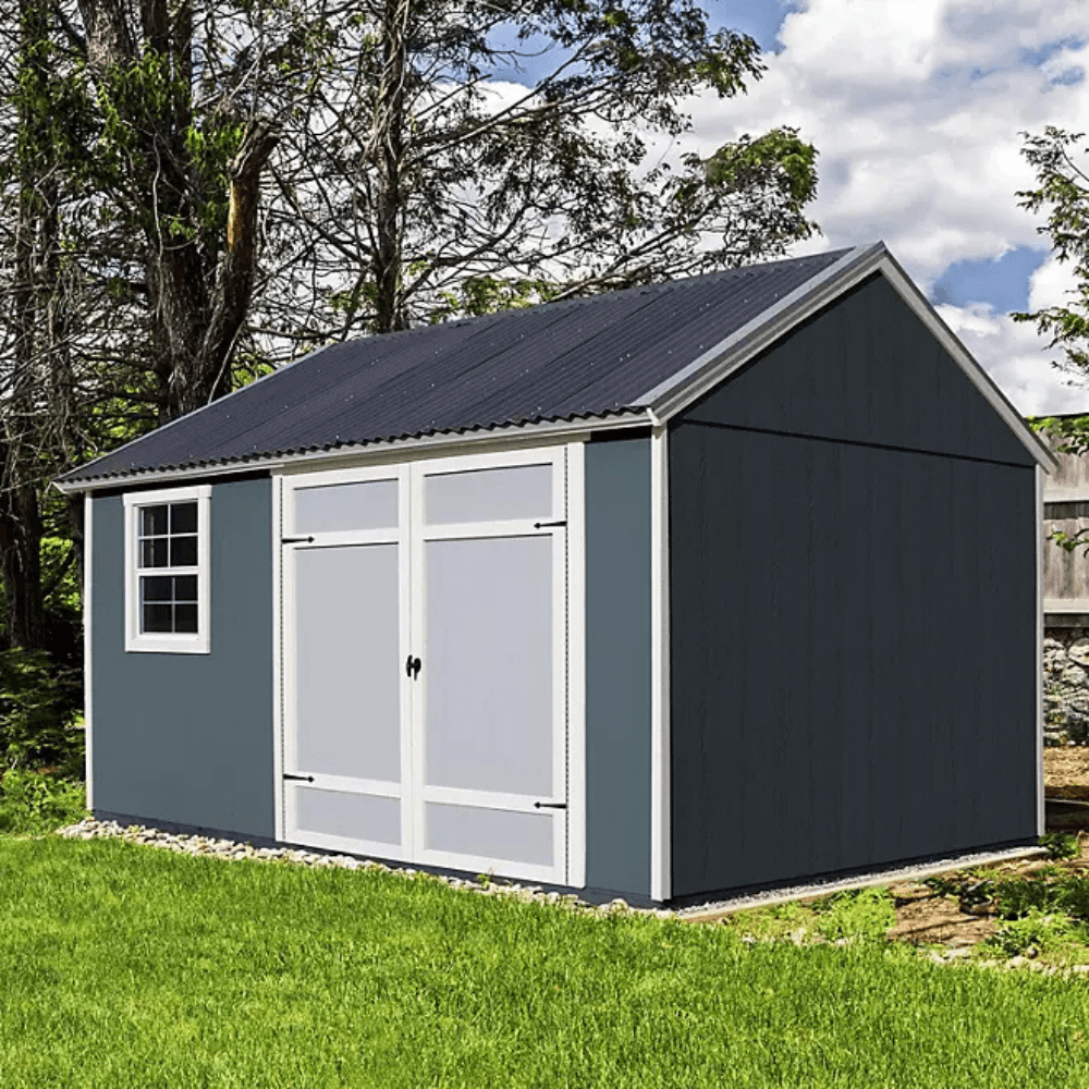 Sonata 12′ x 10′ Outdoor Wood Shed - Image 2