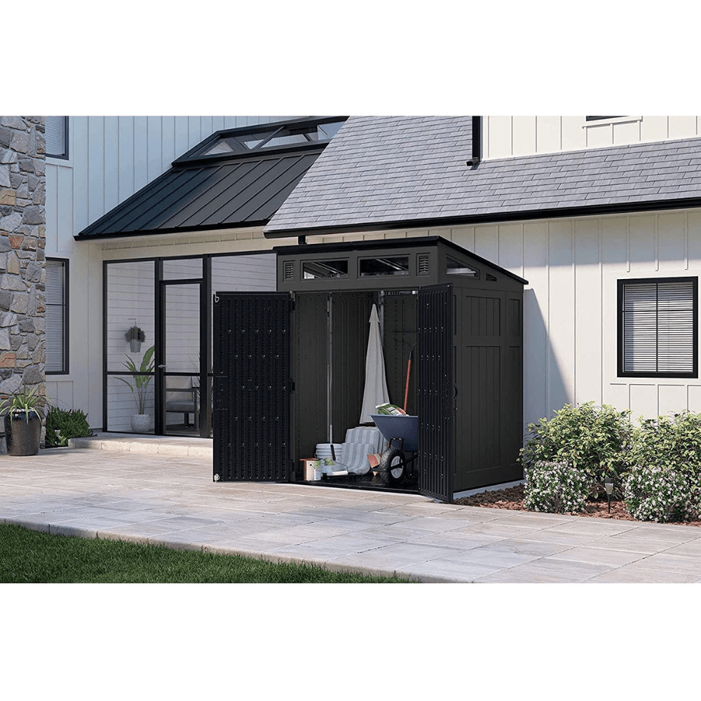 Suncast 6-ft x 5-ft Resin Shed Lean-to Resin Storage Shed (Floor Included) - Image 7