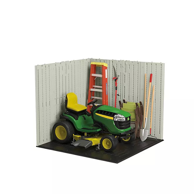 Suncast 7′ x 7′ Modernist Resin Outdoor Storage Shed - Image 5