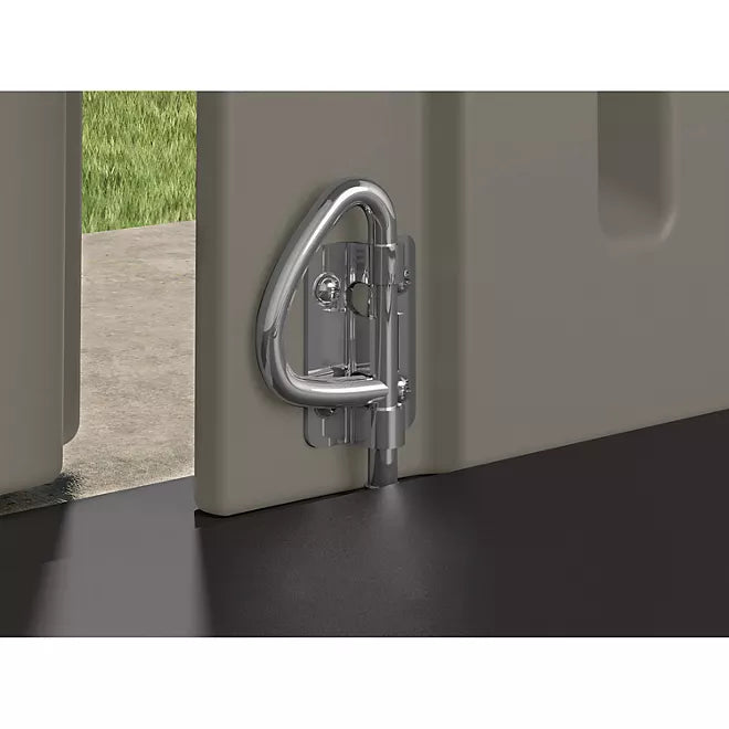 Suncast 7′ x 7′ Modernist Resin Outdoor Storage Shed - Image 6