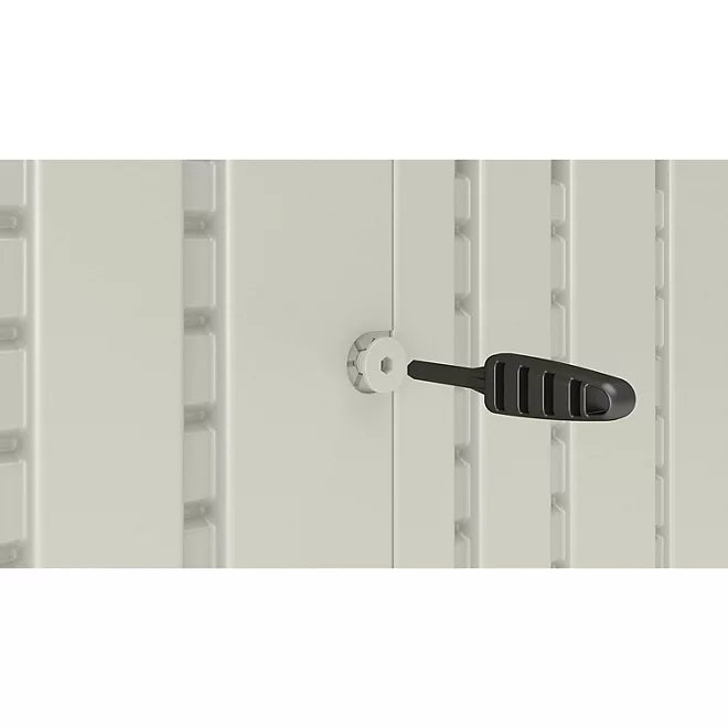 Suncast 7′ x 7′ Modernist Resin Outdoor Storage Shed - Image 7