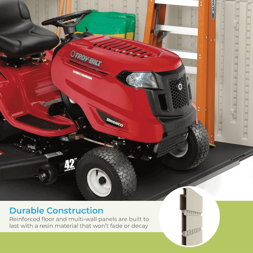 Suncast Tremont 8 ft. W x 7 ft. D Resin Storage Shed BMS8700 - Image 4