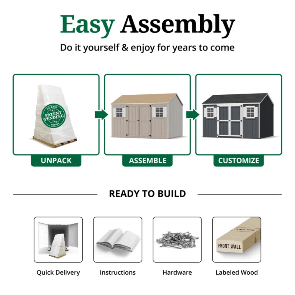 Value Workshop Outdoor Wood Storage Shed - Image 11