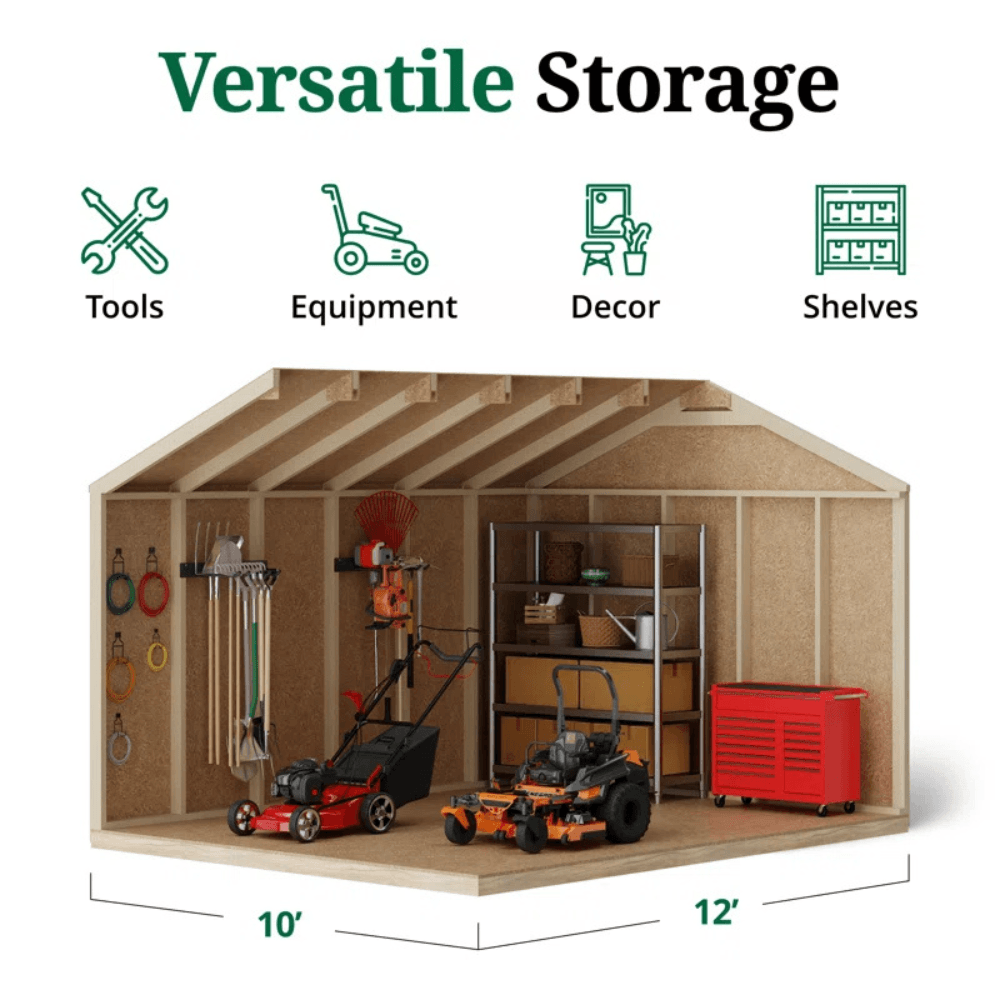 Value Workshop Outdoor Wood Storage Shed - Image 2