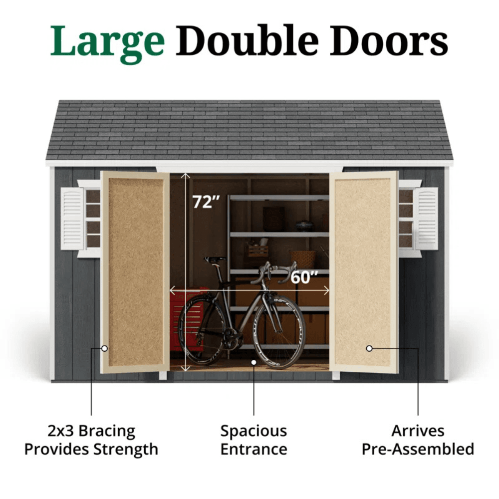 Value Workshop Outdoor Wood Storage Shed - Image 5