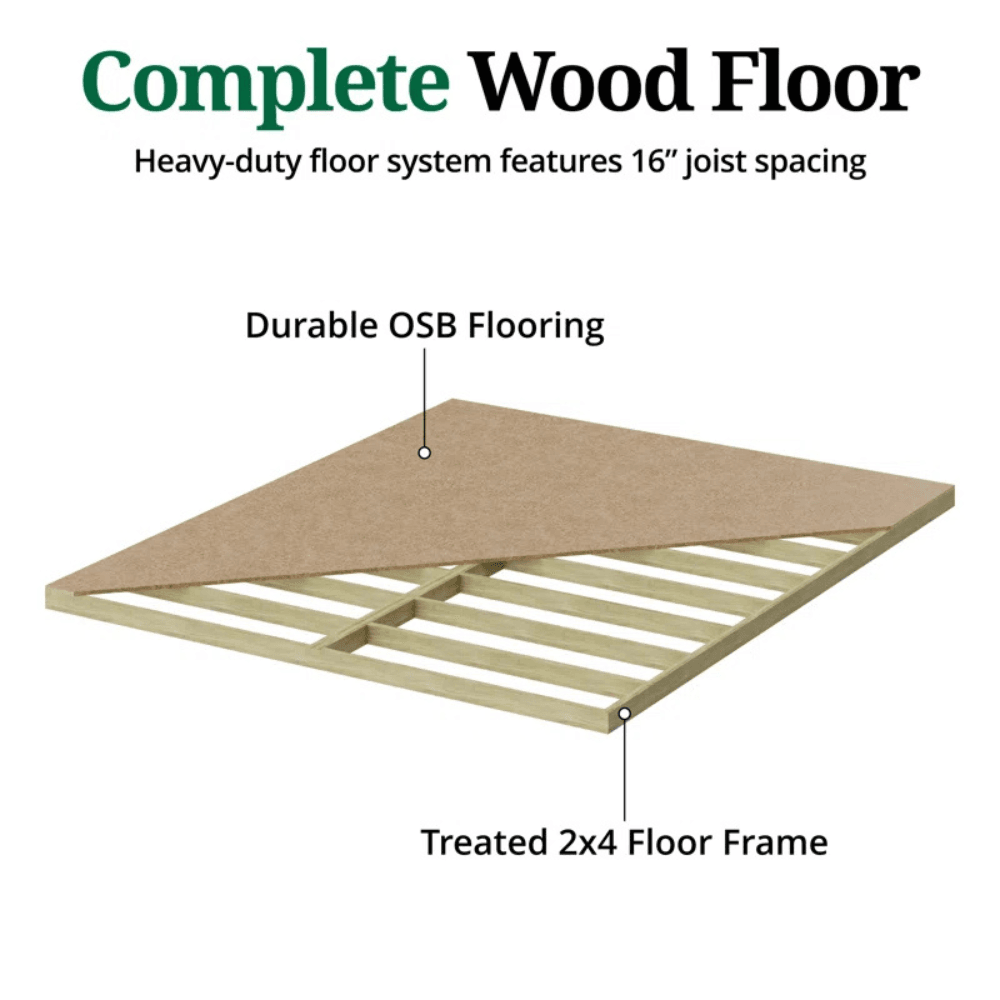 Value Workshop Outdoor Wood Storage Shed - Image 6