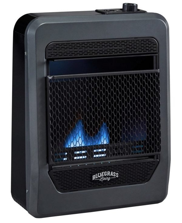 Bluegrass Living Natural Gas Vent Free Blue Flame Gas Space Heater With Base Feet – 10,000 BTU, T-Stat Control – Model# B10TNB-B - Image 4