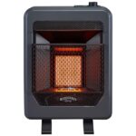 Bluegrass Living Natural Gas Vent Free Infrared Gas Space Heater With Base Feet – 10,000 BTU, T-Stat Control – Model# B10TNIR-B
