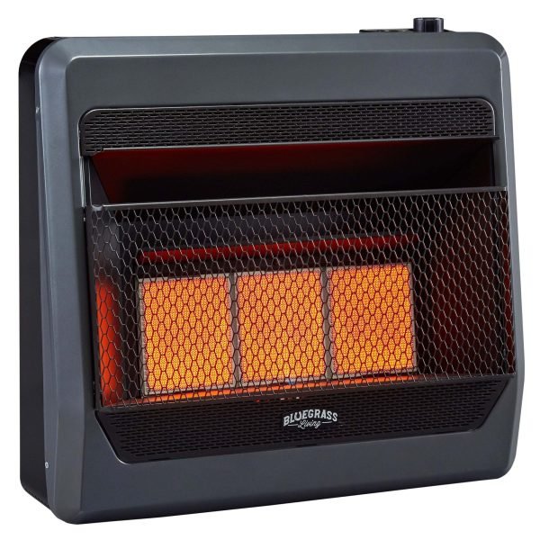 Bluegrass Living Propane Gas Vent Free Infrared Gas Space Heater With Blower and Base Feet – 28,000 BTU, T-Stat Control – Model# B28TPIR-BB - Image 3