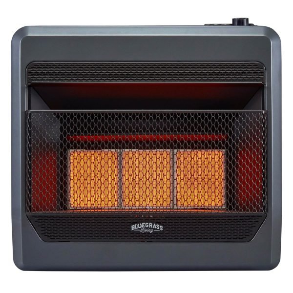 Bluegrass Living Propane Gas Vent Free Infrared Gas Space Heater With Blower and Base Feet – 28,000 BTU, T-Stat Control – Model# B28TPIR-BB - Image 5
