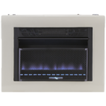 Cedar Ridge Reconditioned Hearth Dual Fuel Ventless Blue Flame Gas Space Heater With Blower – 20,000 BTU, T-Stat Control – Model# CH20TBU-R