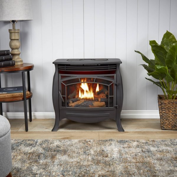 Duluth Forge Dual Fuel Ventless Gas Stove – 26,000 BTU, Remote Control, Matte Black Finish – Model# FDSR25 - Image 14