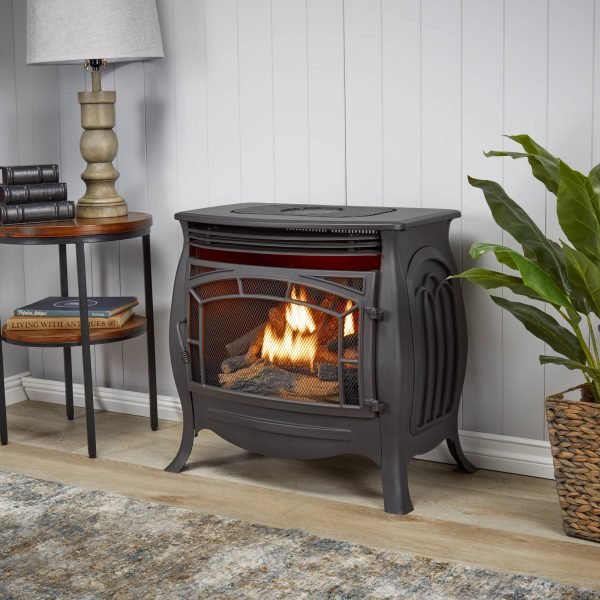 Duluth Forge Dual Fuel Ventless Gas Stove – 26,000 BTU, Remote Control, Matte Black Finish – Model# FDSR25 - Image 8