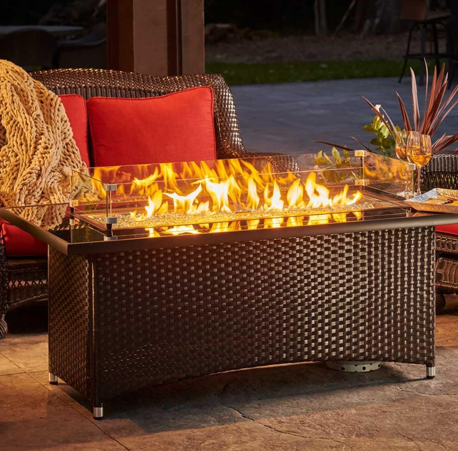The Outdoor GreatRoom Company Montego 59-Inch Linear Propane Gas Fire Pit Table - Image 2