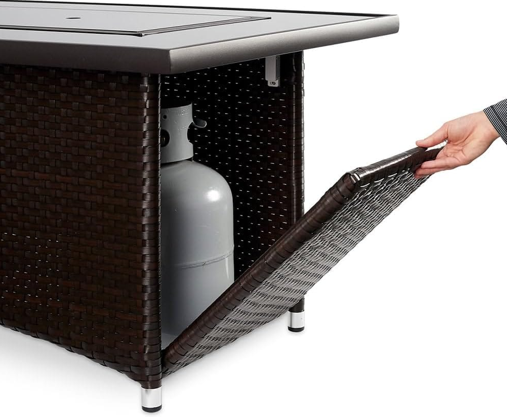 The Outdoor GreatRoom Company Montego 59-Inch Linear Propane Gas Fire Pit Table - Image 3