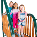 Sportspower Alta Oaks 10′ Heavy Duty Swing Set with Lifetime Warranty on 6′ Double Wall Slide