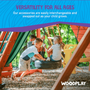Woodplay Tiger Tower Combo A – Premium Wooden Swing Set for Endless Backyard Fun