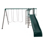 Lifetime Powder Coated Steel Swing Set with 4 Swing