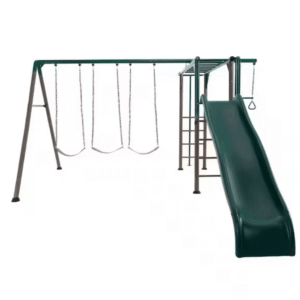 Lifetime Powder Coated Steel Swing Set with 4 Swing