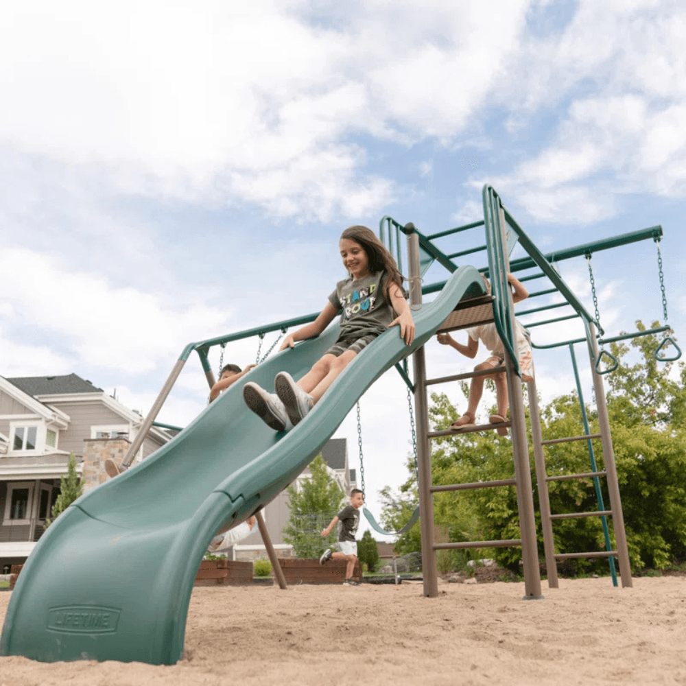 Lifetime Powder Coated Steel Swing Set with 4 Swing - Image 10