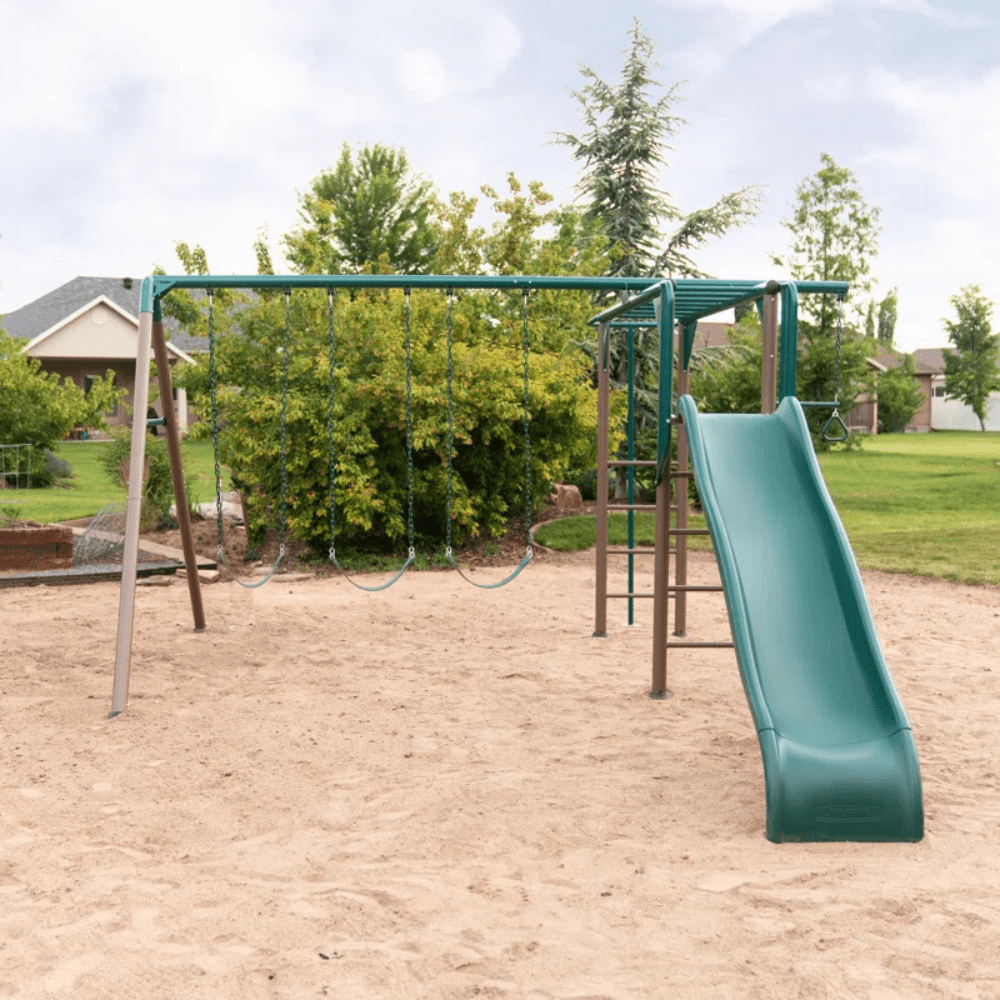 Lifetime Powder Coated Steel Swing Set with 4 Swing - Image 14