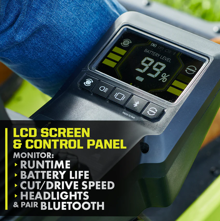 RYOBI 80V HP Brushless 30 in. Battery Electric Cordless Zero Turn Mower with 80V 10 Ah Batteries - Image 14