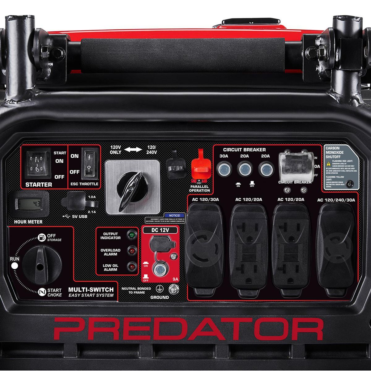 Predator 9500 Watt Super Quiet Inverter Generator with CO Secure Technology - Image 3