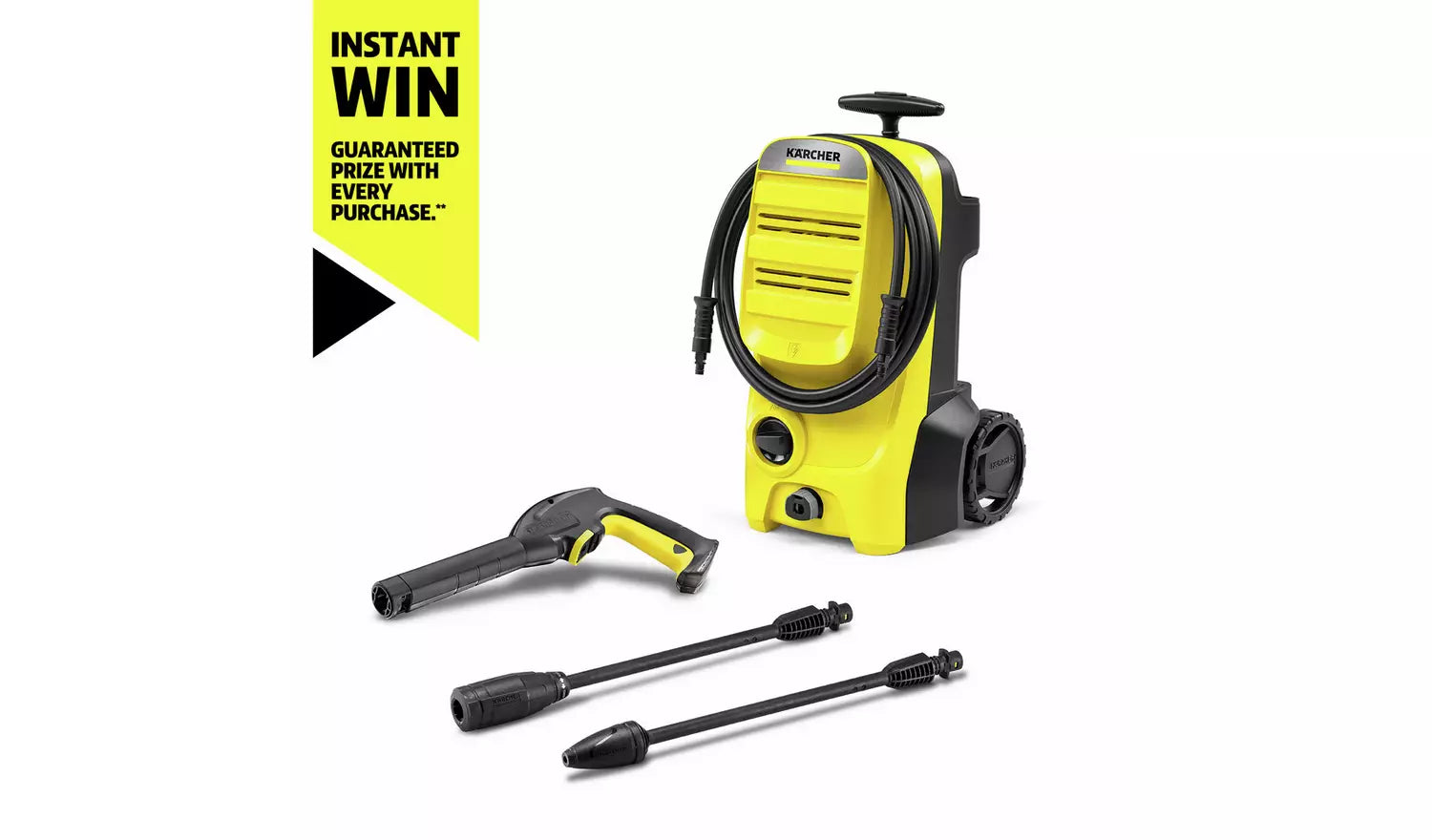 Kärcher K4 Classic pressure washer 1800W 130 bar 420L/hr 6m hose 4.6 kg compac - Image 2