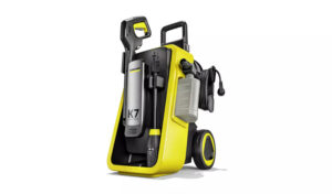 Kärcher K7 Comfort Premium — 2800W corded pressure washer, 180 bar, 550 L/hr, integrated hose reel, 4-in-1 Multi Jet lance